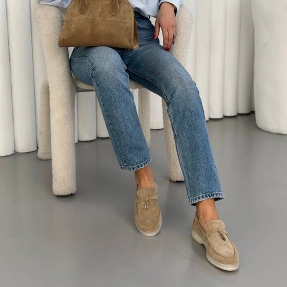 Women's suede loafers - Picture 2 of 4